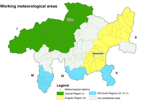 FireNiche Regionen im Kanton Graubünden (WLS/GR)